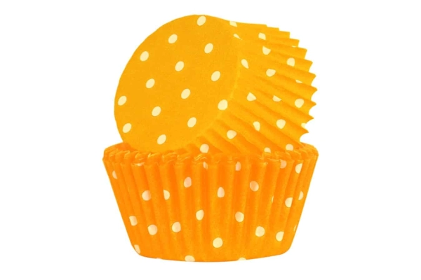 Polkadot cupcake cases